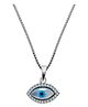 Inari Shines 925 Sterling Silver Evil Eye Pendant Chain| Necklace