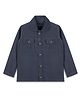 INFINITY Corduroy Cotton Woven Full Sleeves Solid Jacket - Grey