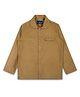 INFINITY Corduroy Cotton Woven Full Sleeves Solid Jacket - Khaki