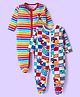 Babyhug Marvel Interlock Knit Full Sleeves Spider Man Graphics Sleep Suits Pack Of 2 - Blue & Red
