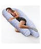 COOZLY U Shaped Pregnancy Pillow with Removable Covers| Premium PregnoCare Fibres U Super Premium -  ButterflyGrey