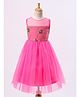 The KidShop Sleeveless Floral Embroidered Gown - Fuchsia Pink