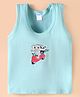 Tango Single Jersey Knit Sleeveless Vest With Elephant Print - Light Orange