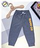 COCOON ORGANICS Cotton Game On Text Printed Pajamas - Melange Grey