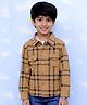 The Mom Store Cotton Full Sleeves Flannel Plaid Checked Shirt - Mustard