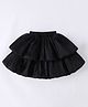 Mark & Mia Above the Knee Length Shimmer Layered Skorts -Black