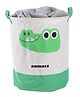 House of Quirk Round Laundry Basket, Cute Cartoon Kids Nursery Hamper,Boys Toy Storage Organizer,Childern Cloth Storage Basket,Baby Laundry Hamper,Nursery Bin Box Room Decoration (Croc)