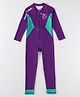 Pine Active Full Sleeves Legged Swimsuit - Purple