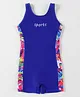 Pine Active Sleeveless Printed Legged Swimsuit - Blue