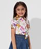 The Souled Store Cotton Garfield Featuring Half Sleeves  Character Printed Top - White