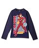 Wear Your Mind Marvel Avengers Featuring Full Sleeves Iron Man Character Printed Tee - Navy Blue