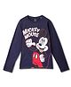 Wear Your Mind Mickey Mouse Featuring Full Sleeves Character Printed Tee - Navy Blue