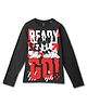 Wear Your Mind Mickey & Friends Featuring Full Sleeves Character Printed Tee - Black