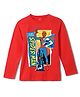Wear Your Mind Cotton Marvel Spiderman Featuring Full Sleeves Character Printed Tee - Red