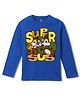 Wear Your Mind Cotton Disney Chip & Dale Featuring Full Sleeves Characters Printed Tee - Royal Blue