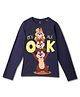 Wear Your Mind Disney Chip & Dale Featuring Full Sleeves Characters Printed Tee - Navy Blue
