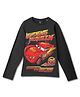 Wear Your Mind Disney Featuring Full Sleeves Car Character Printed Tee - Black