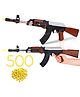Fiddlerz Ak 47 Toy Shooting Gun for Kids with Laser Light with 500 Bullets Sniper Guns/Rifle Guns/Machine Gun Toy