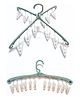 SANJARY Premium Plastic Cloth Drying Hanger, Clip and Foldable Clothes Hanger color design may vary