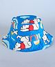Babyhug Disney Cotton Woven Summer Cap With Winnie The Pooh Print Blue - Diameter 18 cm