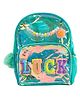 SCHOOLISH 3D Toddler Bag With Cute Zipper Pouches(LUCK Theme) ,School Bags for Boys and Girls | Stylish Trendy,and Lightweight Bags CAPACITY (10L) - PACK OF 1 GREEN - Height 10 Inches