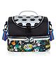 SCHOOLISH Soccer Theme Double Decker Cooler Insulated Lunch Bag for Boys&Girls&Men&Women with Adjustable Strap Lunch Bag for School CAPACITY (9L) - PACK OF 1- BLACK