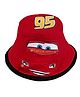 Babyhug Disney Cotton Woven Summer Cap With Cars Graphics Red - Diameter 21 cm