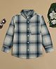 The Lion and the Fish Full Sleeves Checked Shirt - Blue