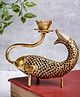 The Advitya Handcrafted Brass Fish Candle Stand Home Decor Showpiece
