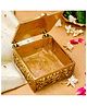 The Advitya Handcrafted Multipurpose Brass Ganesha Storage Box Home Decor Showpiece