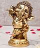 The Advitya Handcrafted Brass Baby Dancing Ganesha Statue Pooja Idol - 5.5 Inches