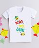 The Magic Wand  Makar Sankranti Theme Half Sleeves Kai Po Che Text Printed Printed Tee - White