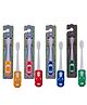 Adore Zoom! Kids Racking Theme Toothbrush with Suction Base- Pack of 4 - Multicolor