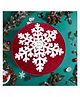 Elanza Christmas Soft Microfibre Solid Mat for Office/Floor/Home/Bathroom/Bedroom/Kitchen (60x60 cm) 2000 GSM Super Absorbent Anti-Skid Round Mats (Pack of 1) Red