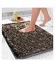 Elanza Plain Soft Microfibre Solid Mat for Office/Floor/Home/Bathroom/Bedroom/Kitchen (40x60 cm) 2000 GSM Super Absorbent Anti-Skid Bath Mats (Pack of 1) Coffee
