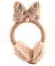 ZQBIEE Fur Bunny Ear Glitter Applique Detailed Earmuffs - Light Brown