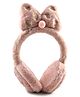 ZQBIEE Fur Bunny Ear Glitter Applique Detailed Earmuffs - Peach