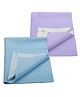 Little Boo Instadry Baby Bed Protector Sheet, Waterproof, small L 70 x B 50cm, Pack of 2 -SkyBlue & Violet