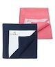 Little Boo Instadry Baby Bed Protector Sheet, Waterproof, Medium L 100 x B 70cm, Pack of 2 -Salmon Rose & NavyBlue
