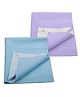 Little Boo Instadry Baby Bed Protector Sheet, Waterproof, Medium L 100 x B 70cm, Pack of 2 -SkyBlue & Violet