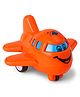KiddyBuddy Pull Back Cartoon Aeroplane Toy - (Color May Vary)