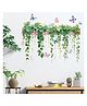 JAAMSO ROYALS Nordic Plant Green Leaf Butterfly Self Adhesive Wall Sticker for Kids Room Decor (30CM x 45CM)