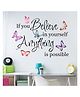 JAAMSO ROYALS Colorful Butterfly Motivational Positive Wall Quotes Stickers for Kids Room Decor (30CM x 60CM)