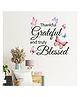 JAAMSO ROYALS New Thankful Grateful Blessed Letter Butterfly Wall Sticker for Kids Room Decor (30CM x 60CM)
