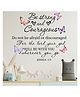 JAAMSO ROYALS Butterfly Bible Quote Wall Sticker 3D PVC Wall Decoration for Kids Room Decor (30CM x 60CM)