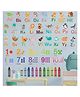 JAAMSO ROYALS 3D Cartoon Animals Words A-Z & Early Learing Letter 1-9 Education Color Wall Sticker (30CM x 90CM)