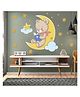 JAAMSO ROYALS 3D Cartoon Bear Setting on the Moon Wall Stickers for Kids Room Decor (40CM x 60CM)