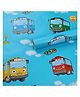 JAAMSO ROYALS Cartoon Tayo Motif Wallpaper Self Adhesive Peel and Stick Decoration (200CM x 45CM)