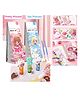 Sanjary Cute Theme 20 Sheets Watercolor Coloring Book 2in1 Painting and Drawing Book with Paint Brush and Glue Stick, for Kids color design may vary