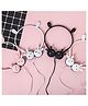 SANJARY Rabbit Design Wired Small Headphones Comfortable Fit High-Quality Sound Built-In Microphone Perfect color design may vary